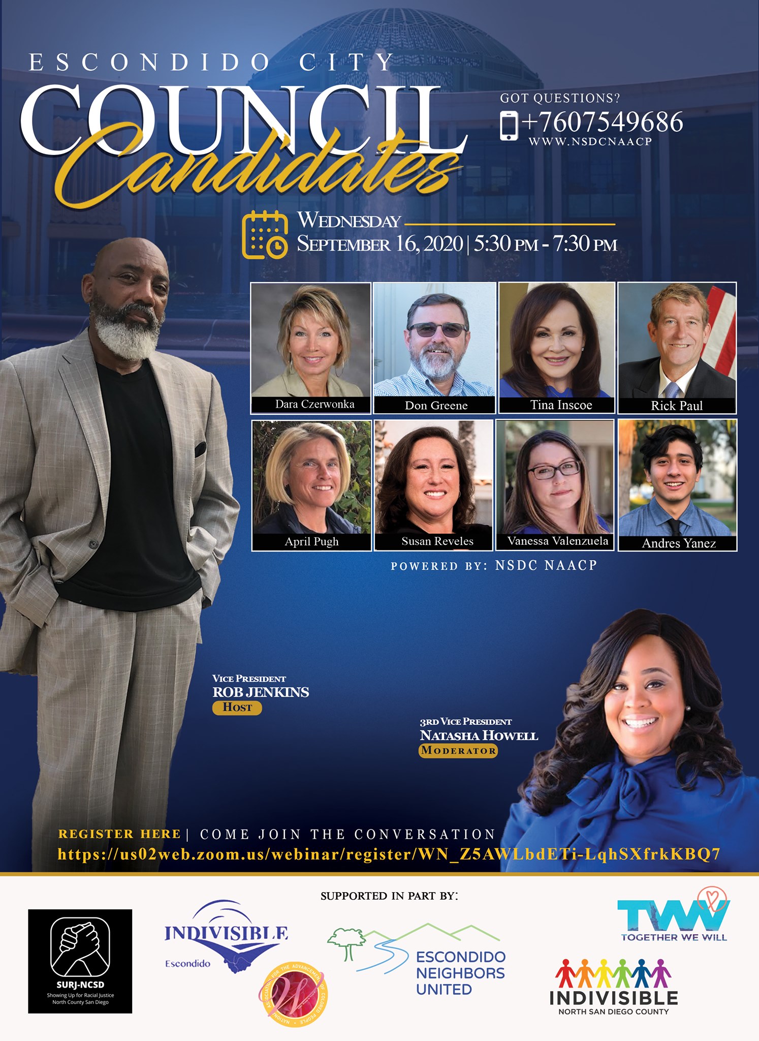 NSDC NAACP Presents Meet the Candidate Forum (Escondido) on Sept. 16 ...